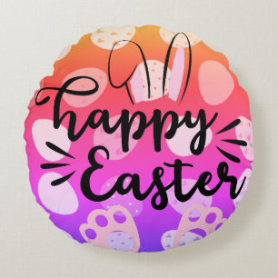 different colored egg round cushion