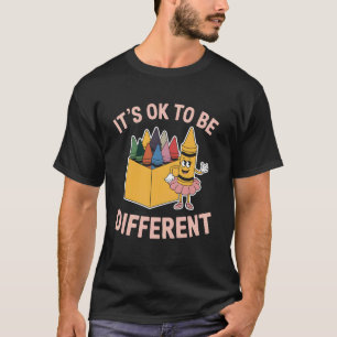 Different Crayon Box Funny Teacher Student Art Bac T-Shirt