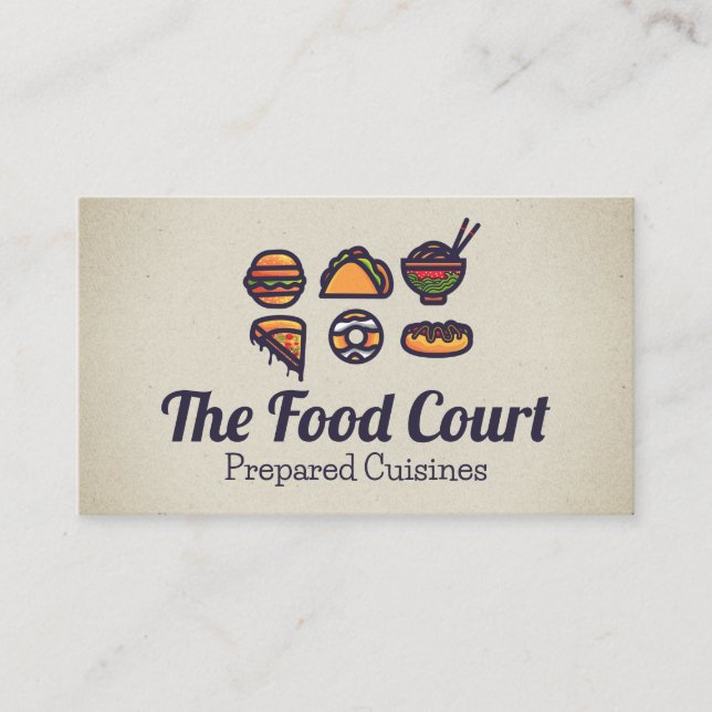 Different Cuisines  Business Card (Front)