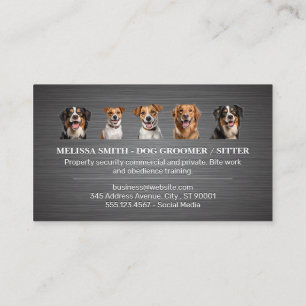 Different Dog Breeds Doggie Paws Business Card