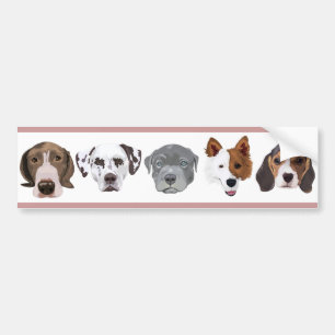 Different Dog Bumper Sticker