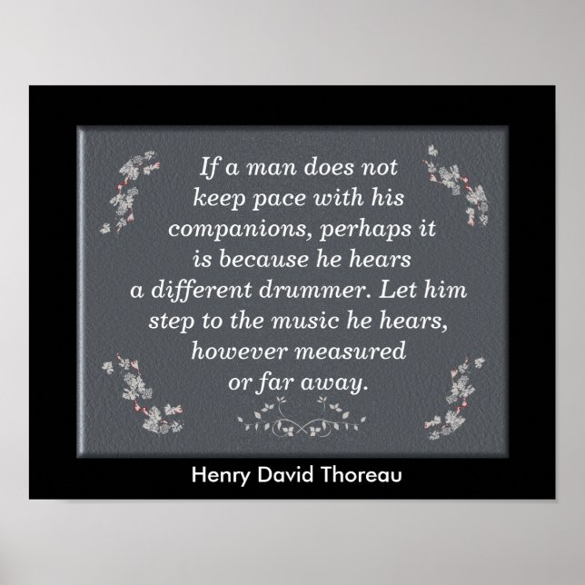 Different drummer - art poster (Front)