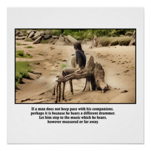 Different Drummer Photo Art Poster