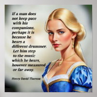 Different Drummer Quote March to Music you hear