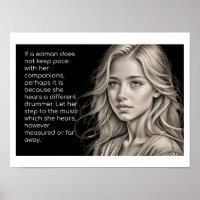 Different Drummer Woman Quote
