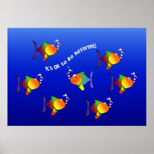 Different Fish poster - customise!