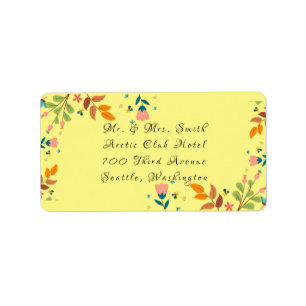 Different flower label