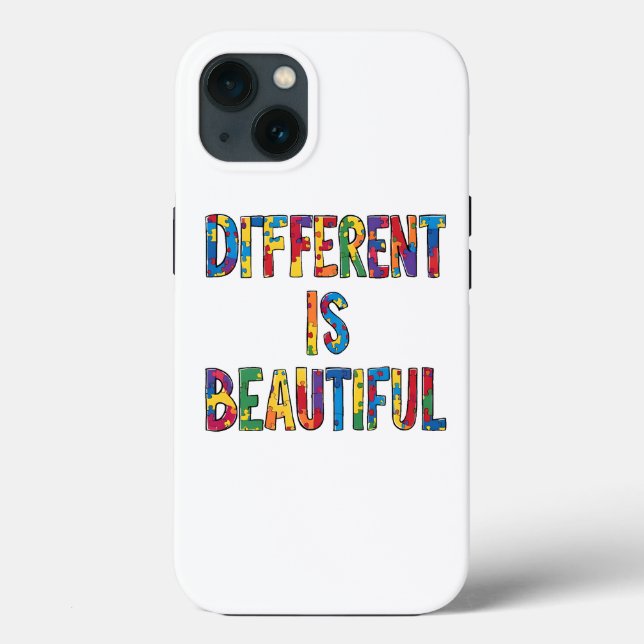 Different Is Beautiful - Autism Awareness  Case-Mate iPhone Case (Back)
