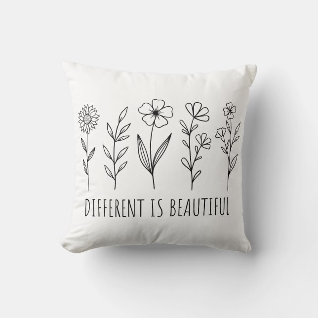 Different is beautiful cushion (Front)