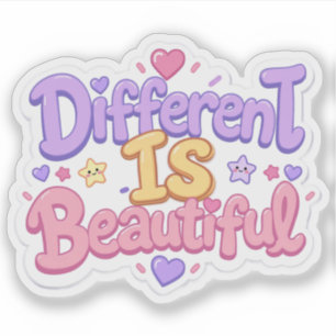 Different Is Beautiful Cute Pastel Kawaii Kids