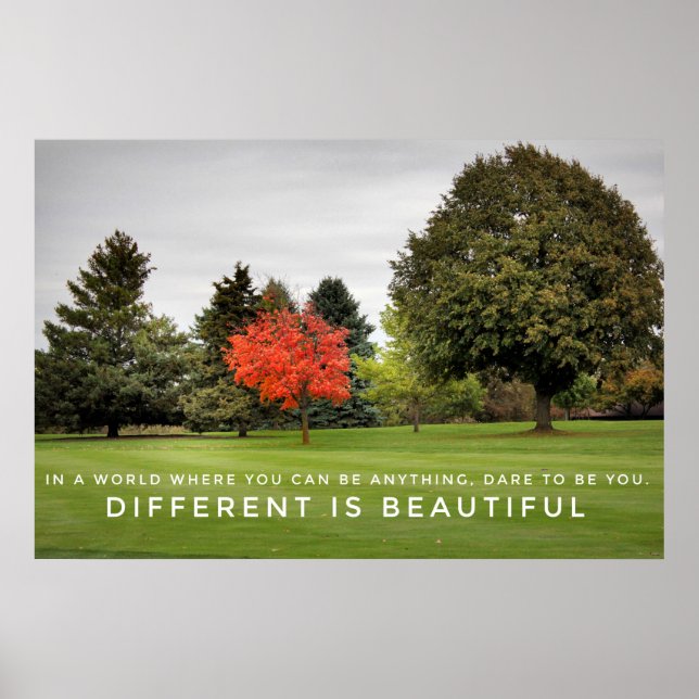 Different is Beautiful Poster (Front)