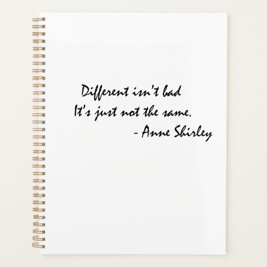 Different Isn T Bad It S Just Not The Same Planner Zazzle Co Uk