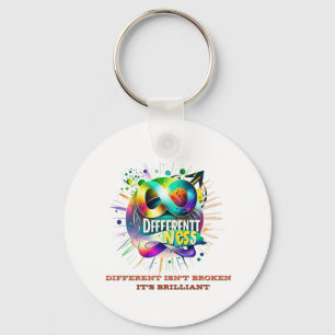 Different Isn't Broken, It's Brilliant – Neurodive Key Ring
