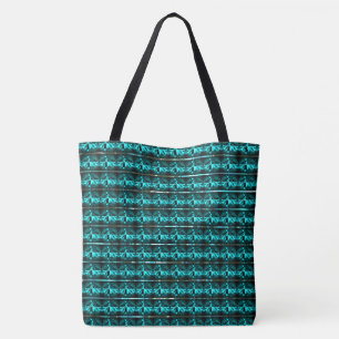 Different light blue, different striped or shapes tote bag
