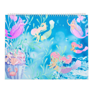 different mermaid Calendar
