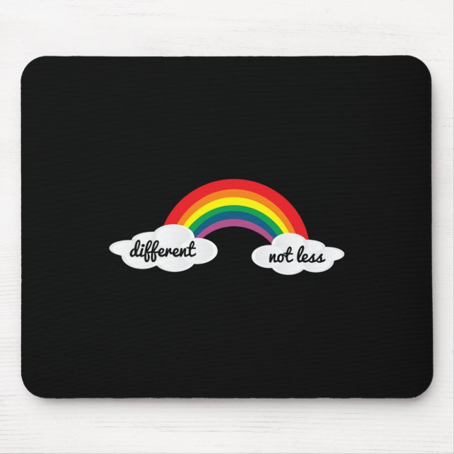 Different Not Less Autism Awareness  Mouse Mat (Front)
