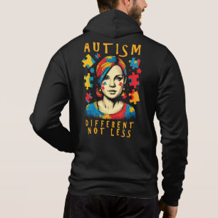Different Not Less Autism Awareness Positive Quote Hoodie