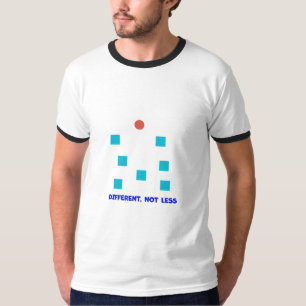 Different, Not Less Inclusive Shapes Illustration T-Shirt