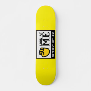 DIFFERENT, NOT LESS sign language awareness  Skateboard