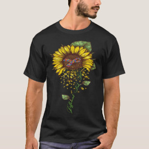 Different Not Less Sunflower Autism Autistic Gift T-Shirt