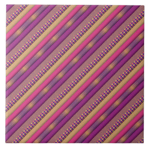 Different patterns pink colours tile