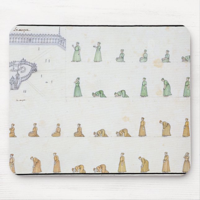 Different positions of the Body during Prayer from Mouse Mat (Front)