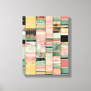 Different Shapes Modern Colorful Wrapped Art Canva Canvas Print