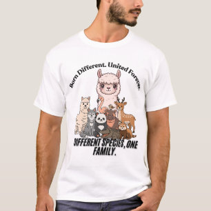 Different Species One Family Animal Art T-Shirt