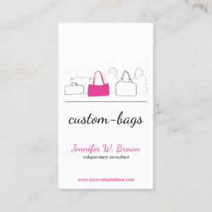 Different Style Girly Bags Business Card
