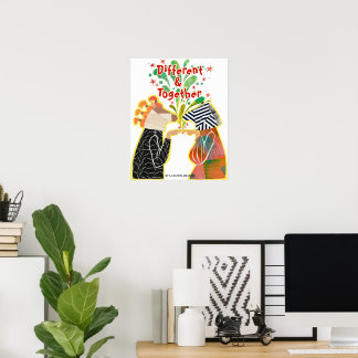 Different & Together Pride Poster – Unity Art Prin