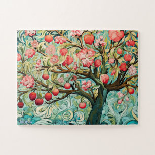 difficult apple tree colorful relax eyes puzzle