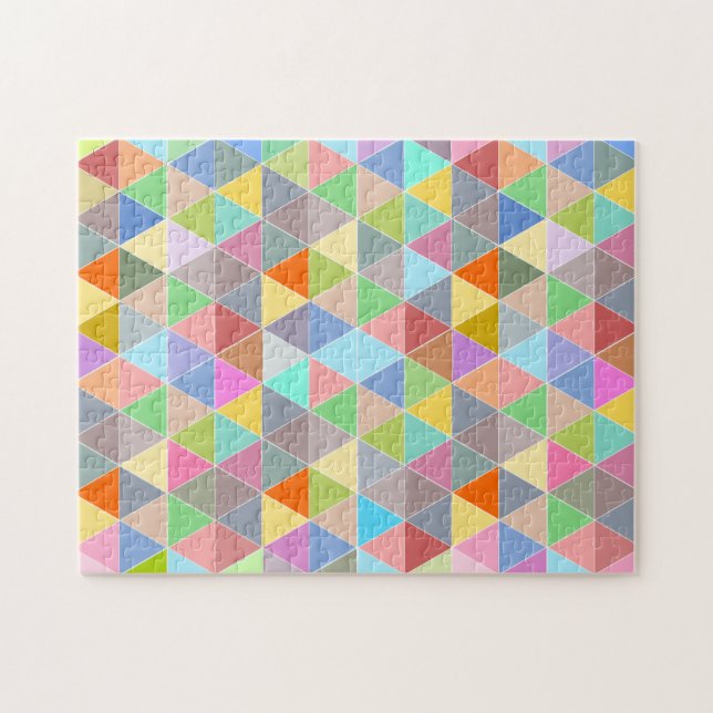 Difficult geometric triangle jigsaw puzzle 252 pc (Horizontal)