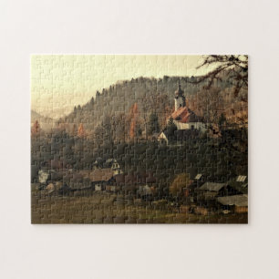 Difficult Jigsaw Puzzles Autumn Village in Poland