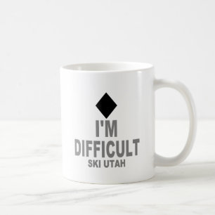 Difficult Ski Utah Coffee Mug