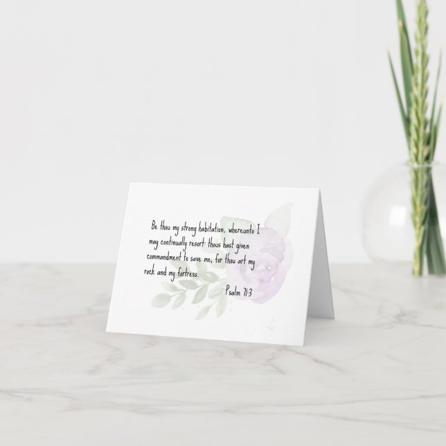 Difficult Time or Sympathy Religious Greeting Card (Front)