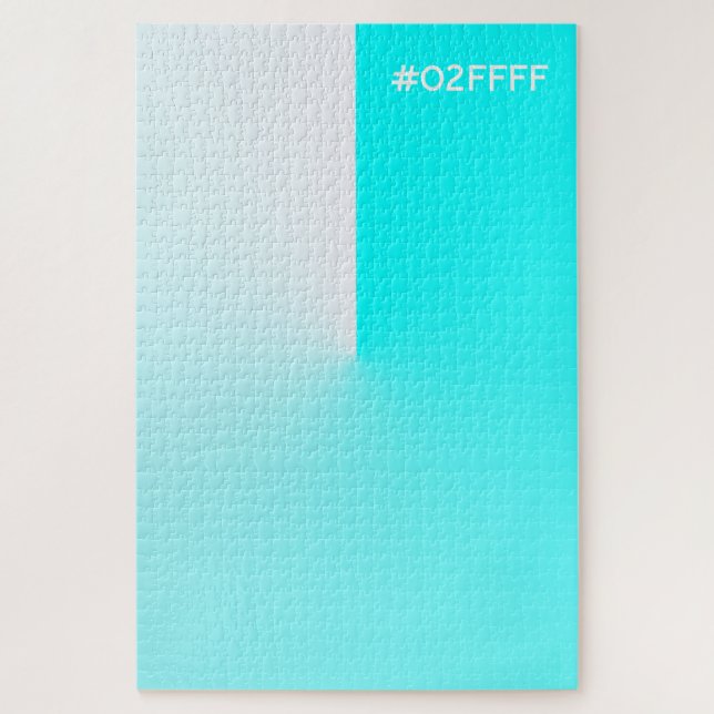 Difficult Turquoise  Jigsaw Puzzle (Vertical)