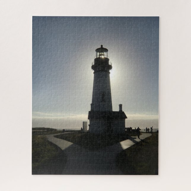Difficult Yaquina Head Lighthouse Designer Jigsaw Puzzle (Vertical)