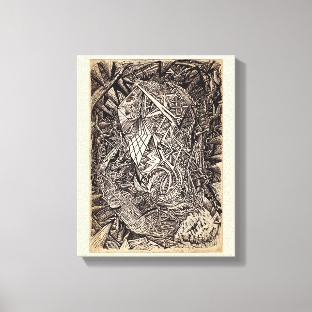 Diffracted (cavern dweller)  Canvas Art (Front)