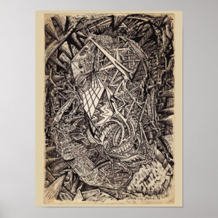 Diffracted (cavern dweller) poster