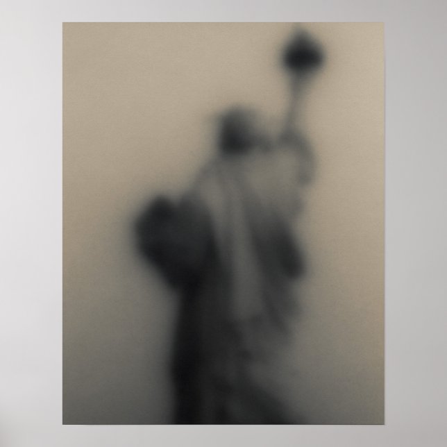 Diffused image of the Statue of Liberty Poster (Front)