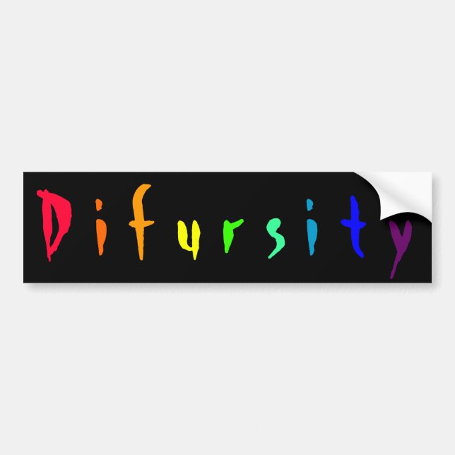 Difursity Bumper Sticker (Front)