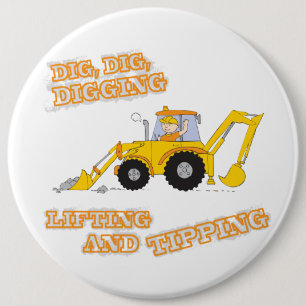 Dig Dig Digging Yellow Digger Button