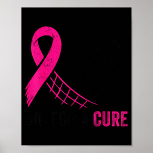 Dig For A Breast Cancer Awareness Volleyball Nk  Poster