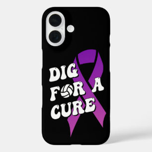 Dig For A Cure, Breast Cancer Awareness Volleyball iPhone 16 Case