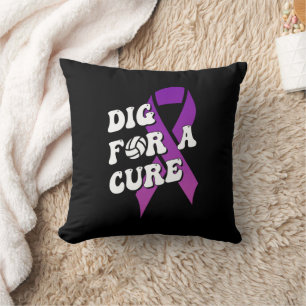Dig For A Cure, Breast Cancer Awareness Volleyball Cushion