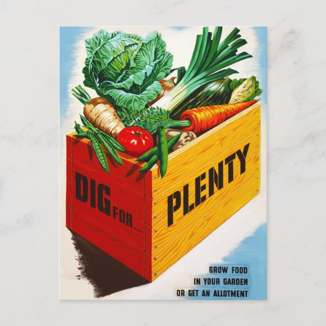 Dig For Plenty Postcard (Front)