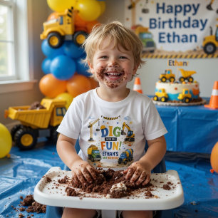 Dig Into The Fun Construction Birthday  Toddler T-Shirt