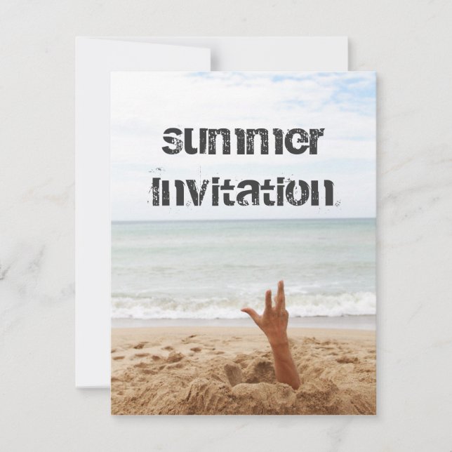 Dig me out! invitation (Front)