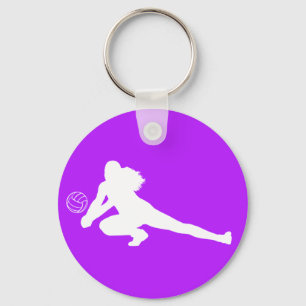 Dig Silhouette Keychain Purple