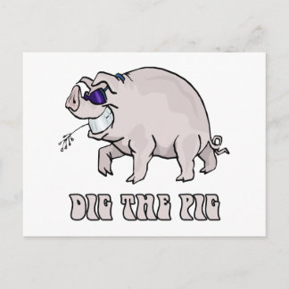 Dig the Pig Postcard